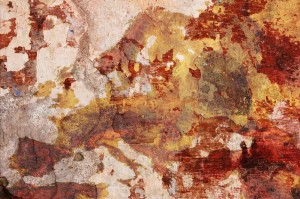 Fototapeta na flizelinie MS-5-2535 Łuszcząca się ściana tynkowa 375 x 250 cm