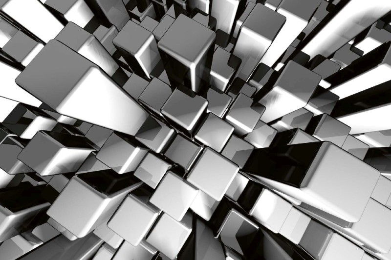 Fototapeta na flizelinie MS-5-2600 Dynamiczny blok metalowy 375 x 250 cm