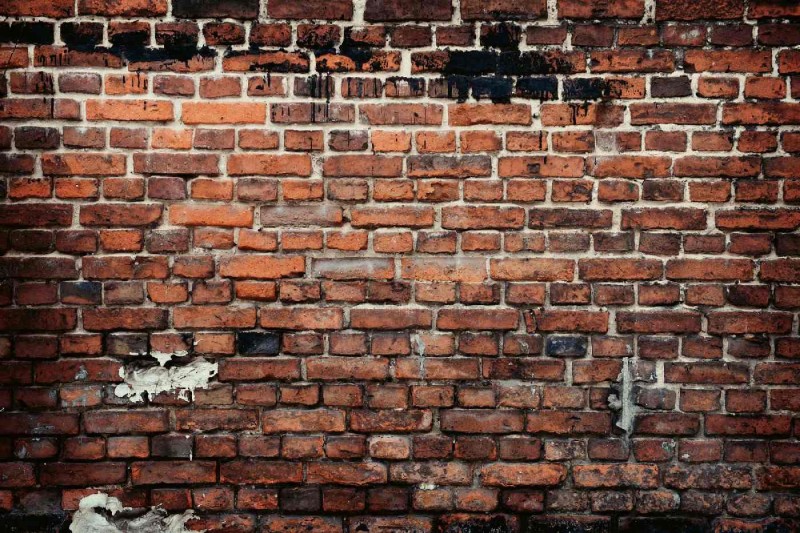 Fototapeta na flizelinie MS-5-2676 Zniszczona ściana ceglana 375 x 250 cm