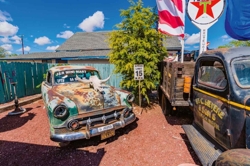 Fototapeta na flizelinie MS-5-2706 Wrak na Route 66 375 x 250 cm