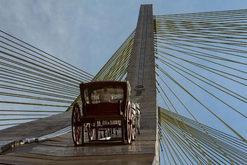 Fototapeta na flizelinie MS-5-2737 Wóz podnoszący 375 x 250 cm