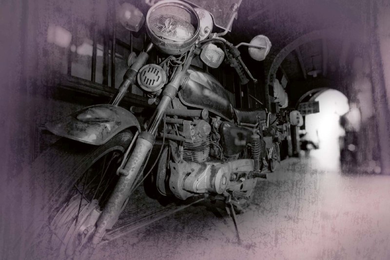Fototapeta na flizelinie MS-5-2793 Stary motocykl retro 375 x 250 cm