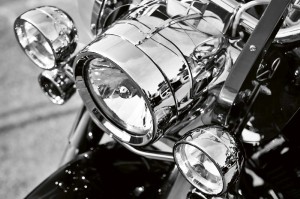 Fototapeta na flizelinie MS-5-2801 Reflektor motocykla 375 x 250 cm