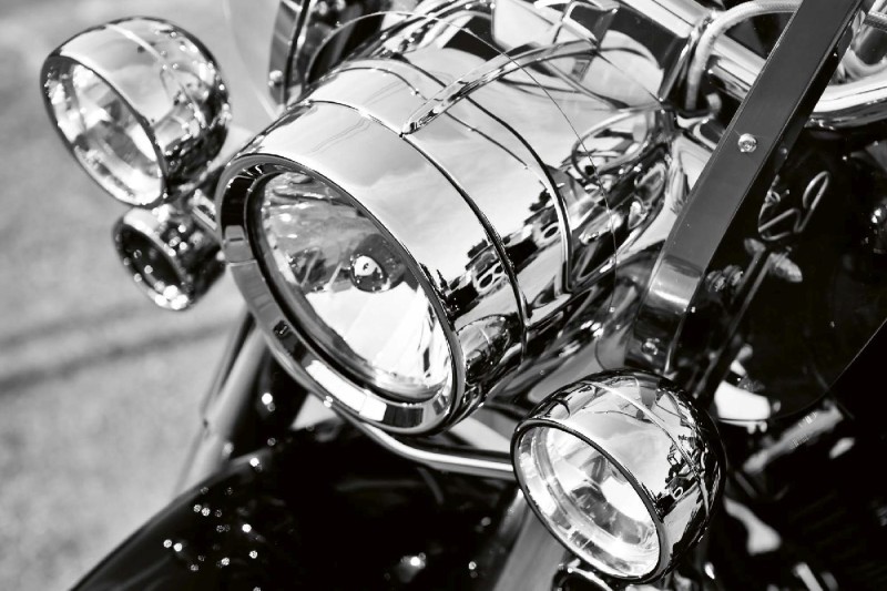 Fototapeta na flizelinie MS-5-2801 Reflektor motocykla 375 x 250 cm