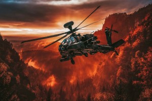 Fototapeta na flizelinie MS-5-2846 Amerykański helikopter 375 x 250 cm