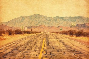 Fototapeta na flizelinie MS-5-2858 Route 66 na pustyni Mojave 375 x 250 cm