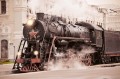 Fototapeta na flizelinie MS-5-2906 Retro parowóz 375 x 250 cm