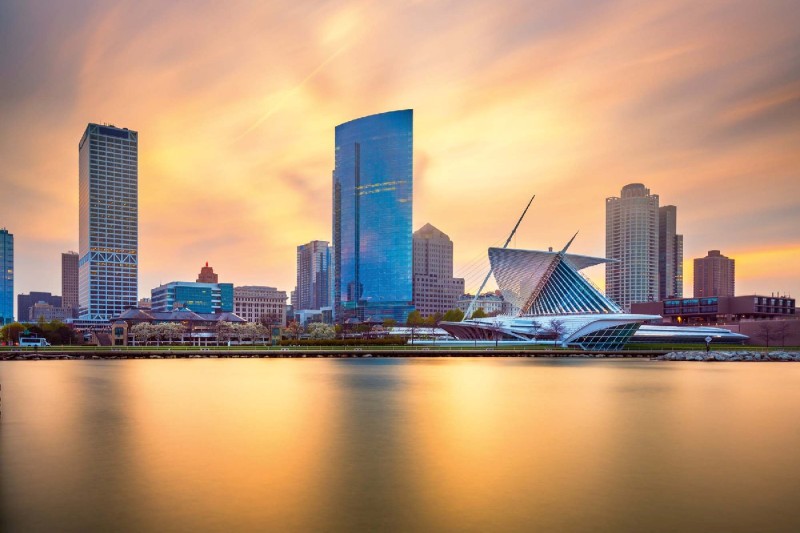 Fototapeta na flizelinie MS-5-2948 Downtown Milwaukee 375 x 250 cm