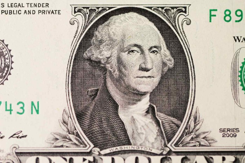 Fototapeta na flizelinie MS-5-2953 George Washington na banknocie dolarowym 375 x 250 cm