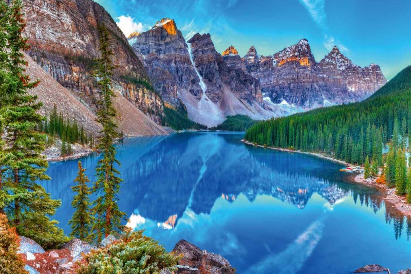 Fototapeta na flizelinie MS-5-3049 Moraine Lake 375 x 250 cm