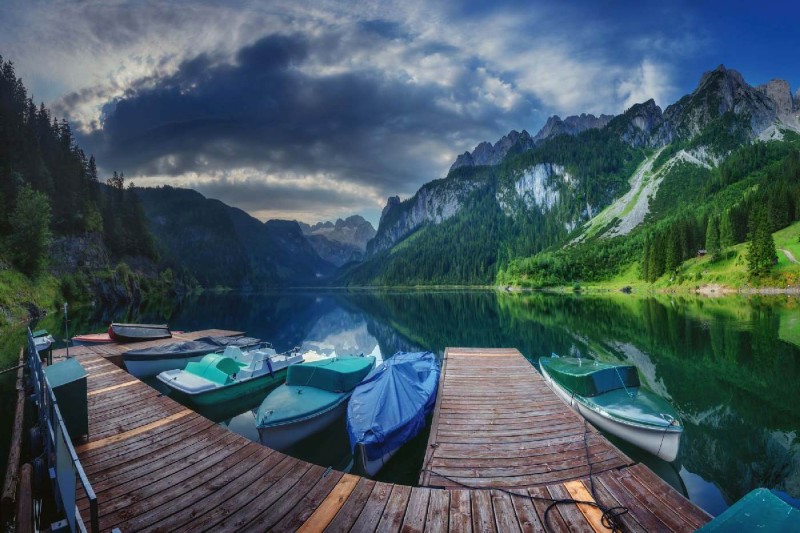 Fototapeta na flizelinie MS-5-3055 Jezioro Gosausee 375 x 250 cm