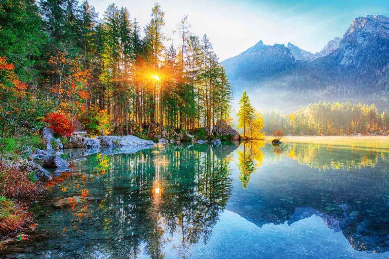 Fototapeta na flizelinie MS-5-3059 Jezioro Hintersee 375 x 250 cm