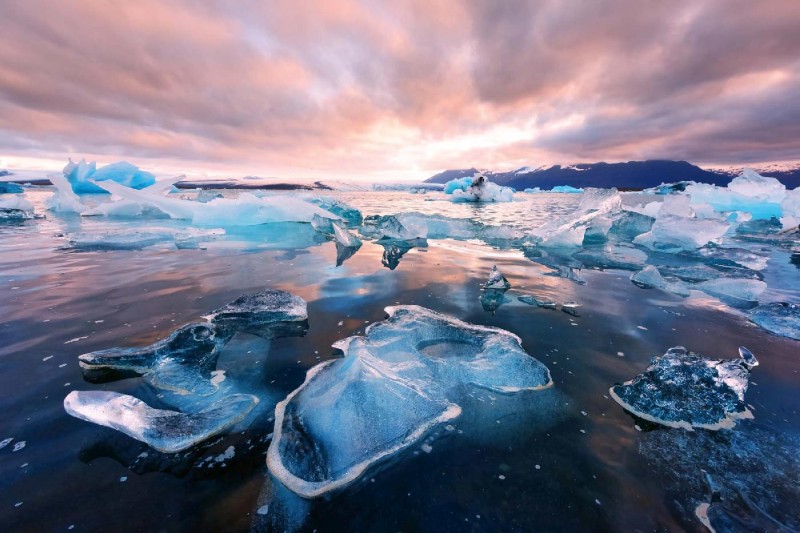 Fototapeta na flizelinie MS-5-3085 Glacier Lagoon 375 x 250 cm