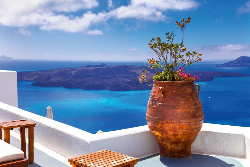 Fototapeta na flizelinie MS-5-3121 Wyspa Santorini 375 x 250 cm