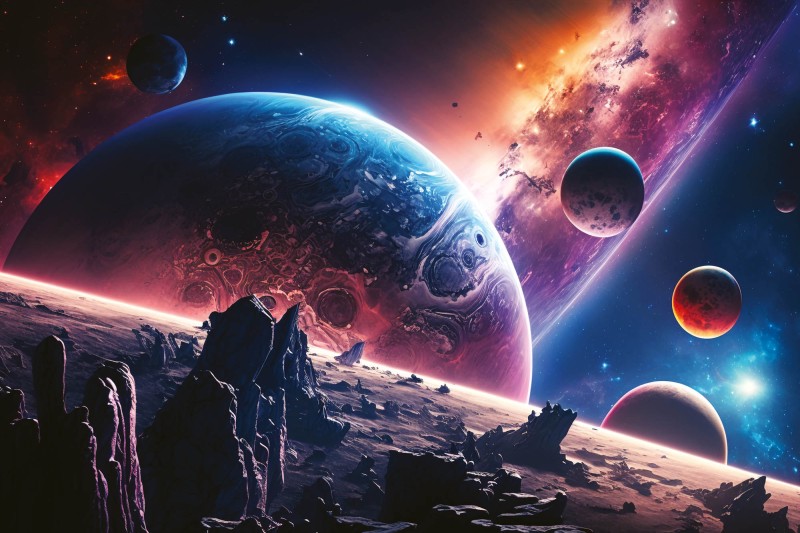 Fototapeta na flizelinie MS-5-AI-0020 Planety i Kosmos 375 x 250 cm
