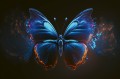 Fototapeta na flizelinie MS-5-AI-0025 Niebieski Motyl 375 x 250 cm
