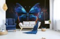Fototapeta na flizelinie MS-5-AI-0025 Niebieski Motyl 375 x 250 cm