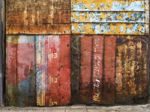 FOTOTAPETA 100365 shabby Metall Tür YOUNG ARTISTS