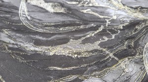 TAPETA 1068-22 Marmur Szaro Grafitowy Złota żyłka