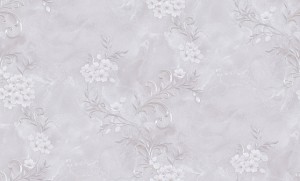 TAPETA 1070-12 Kwiaty i Marmur  biało perłowe
