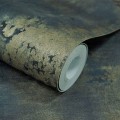 TAPETA 186402 Winylowa w kolorze granatowym z efektem tynku przemysłowego i ocynkowanej tekstury
