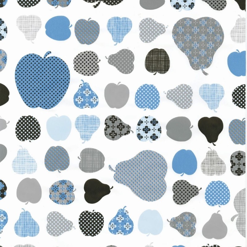 OKLEINA MEBLOWA 12852 GEKKOFIX APPLES & PEARLS BLUE