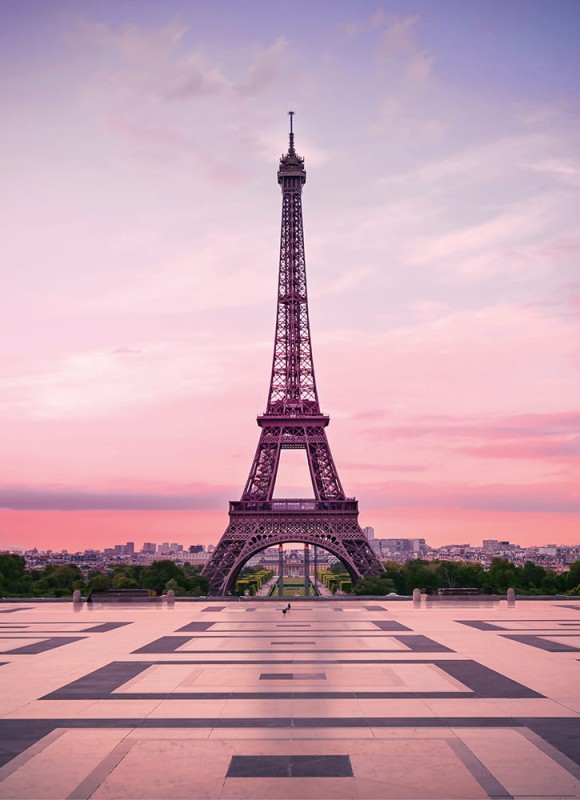 Fototapeta 5028-2V-1 EIFFEL TOWER AT SUNSET