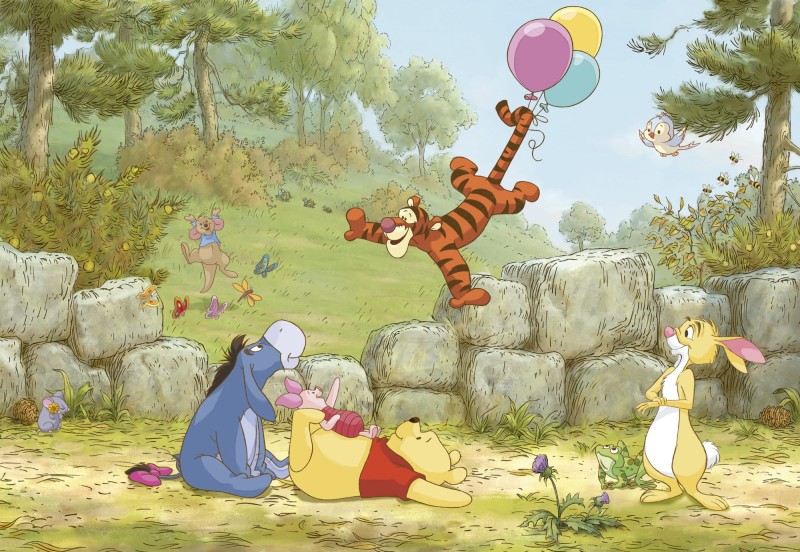 Fototapeta 8-460 Winnie Pooh Ballooning 